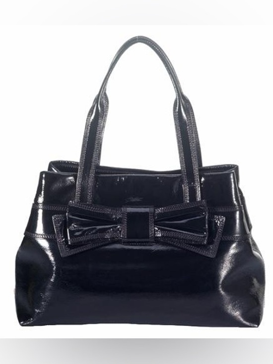 kate spade Handbags - Kate Spade STORYBOOK Claverly MaryAnne Bow Black Patent Leather Bag